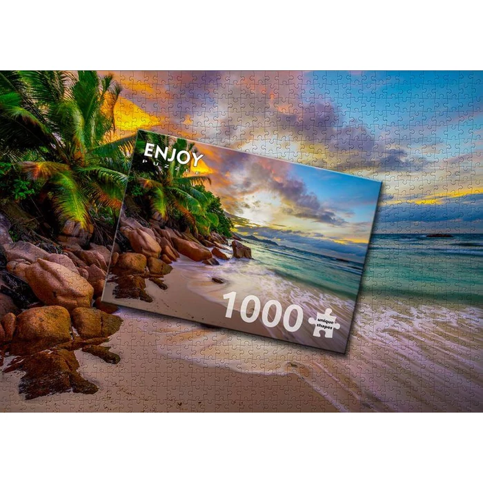 Enjoy Puzzle - 2102 - Seychelles Beach at Sunset - 1000 db-os puzzle