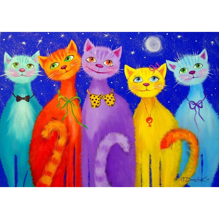 Enjoy Puzzle - 1738 - Smiling Cats - 1000 db-os puzzle