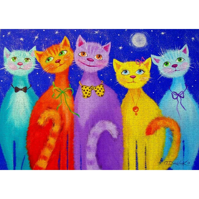 Enjoy Puzzle - 1738 - Smiling Cats - 1000 db-os puzzle