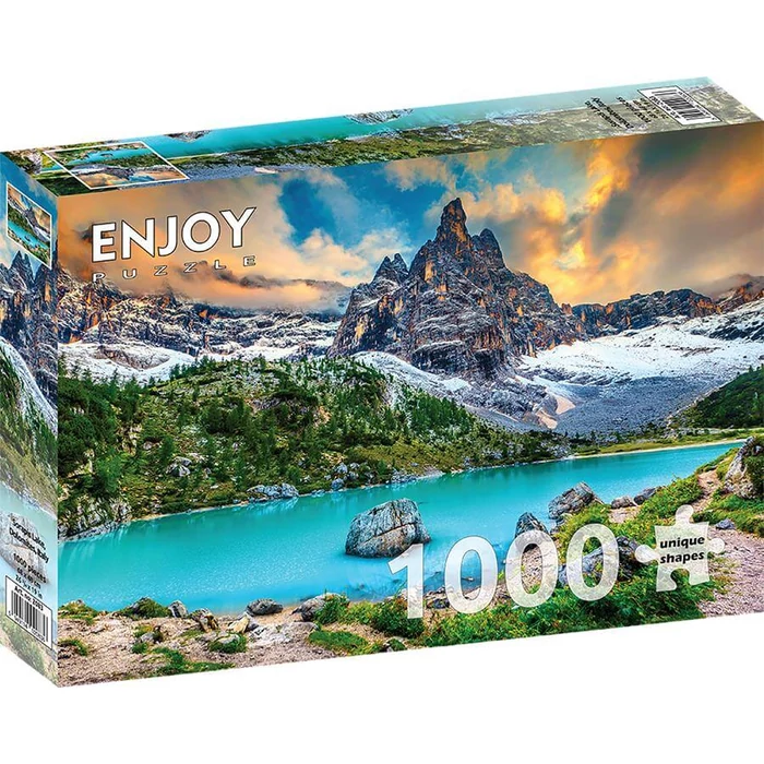 Enjoy Puzzle - 2083 - Sorapis Lake, Dolomites, Italy - 1000 db-os puzzle