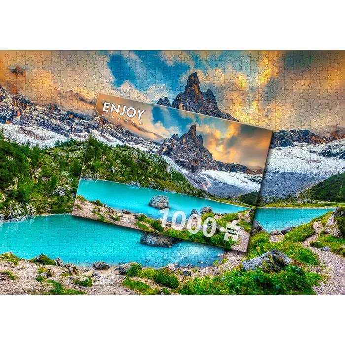 Enjoy Puzzle - 2083 - Sorapis Lake, Dolomites, Italy - 1000 db-os puzzle