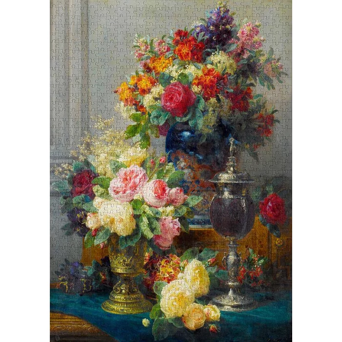 Enjoy Puzzle - 1527 - Spring Flowers with Chalices - 1000 db-os puzzle