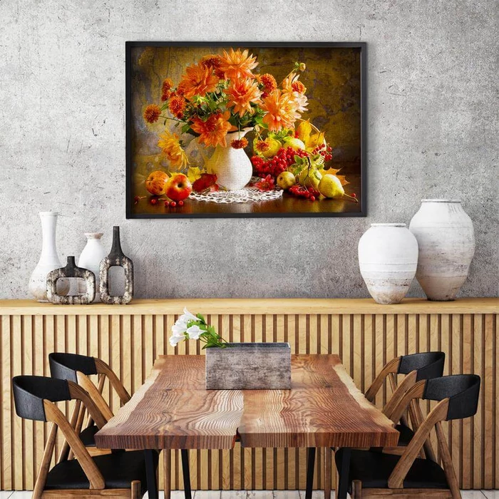 Enjoy Puzzle - 1233 - Still Life with Orange Dahlias - 1000 db-os puzzle