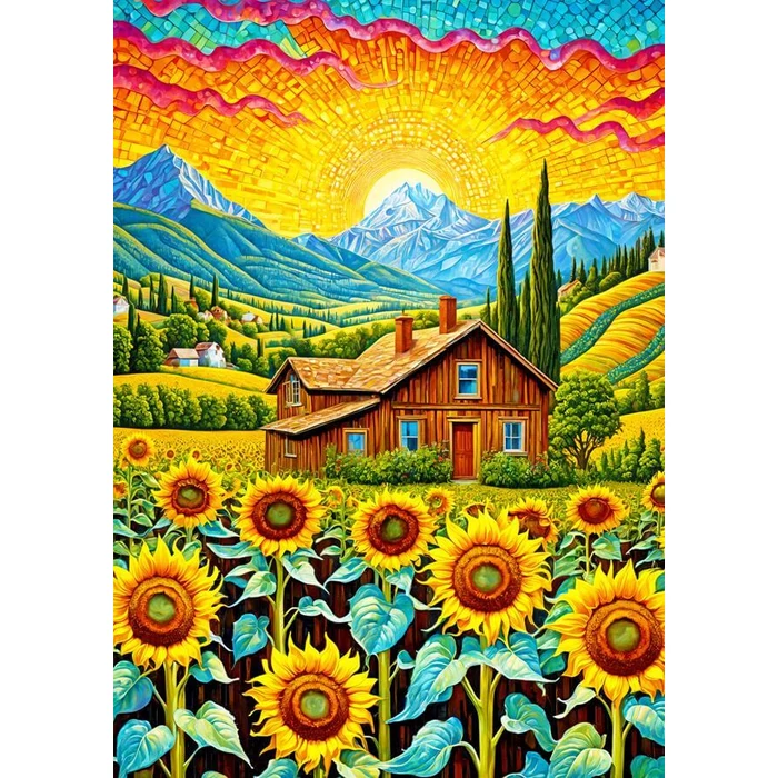Enjoy Puzzle - 2145 - Sunflower House - 1000 db-os puzzle