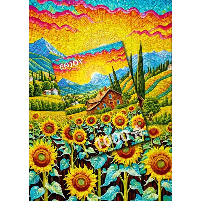 Enjoy Puzzle - 2145 - Sunflower House - 1000 db-os puzzle