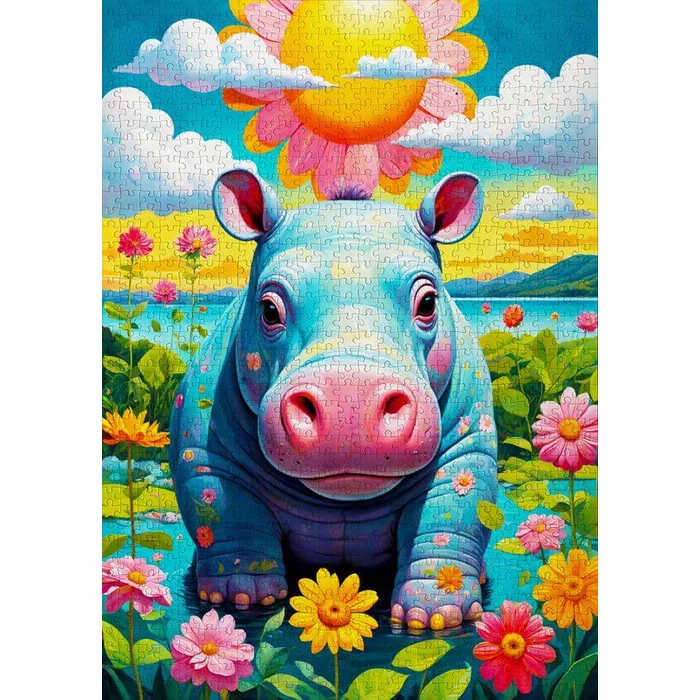Enjoy Puzzle - 2152 - Sunny Hippo - 1000 db-os puzzle