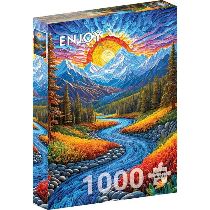 Enjoy Puzzle - 2154 - Sunrise Landscape - 1000 db-os puzzle