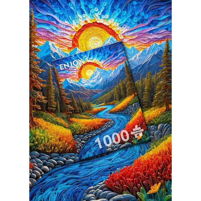 Enjoy Puzzle - 2154 - Sunrise Landscape - 1000 db-os puzzle