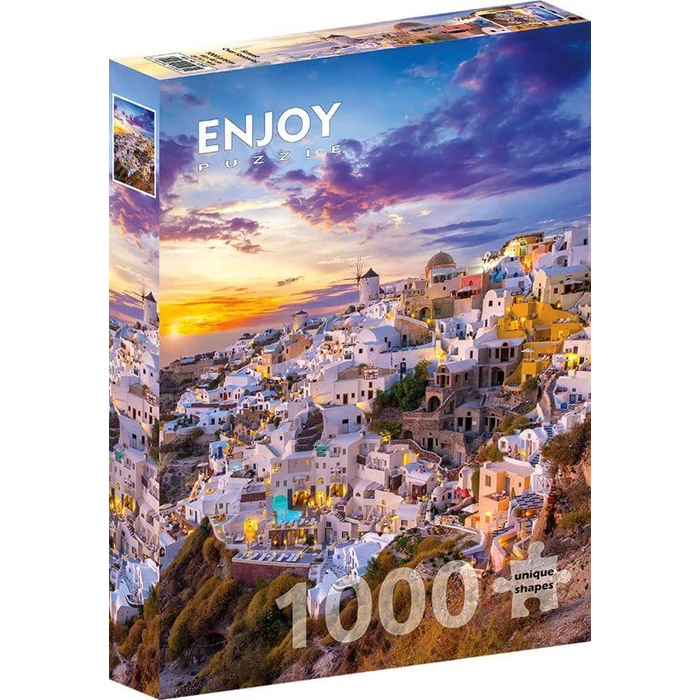 Enjoy Puzzle - 1260 - Sunset over Santorini - 1000 db-os puzzle