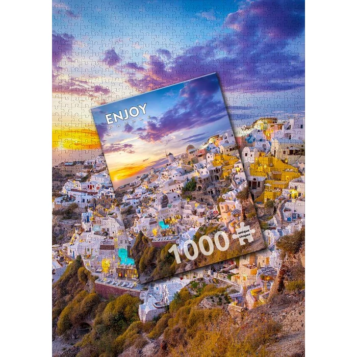 Enjoy Puzzle - 1260 - Sunset over Santorini - 1000 db-os puzzle