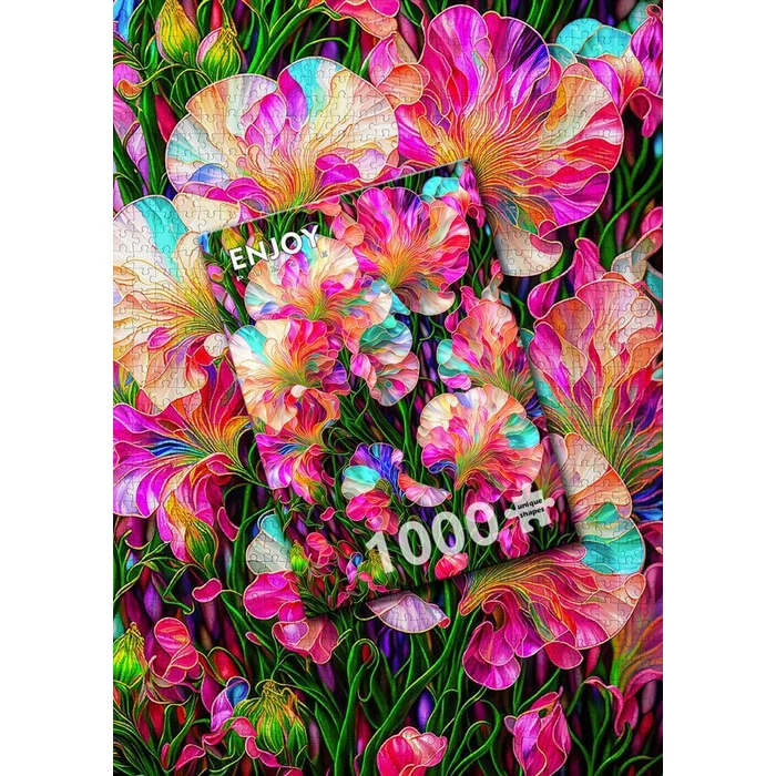 Enjoy 2330 - Sweet Peas Stained Glass - 1000 db-os puzzle