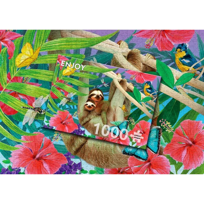 Enjoy Puzzle - 1919 - Sweet Sloths - 1000 db-os puzzle