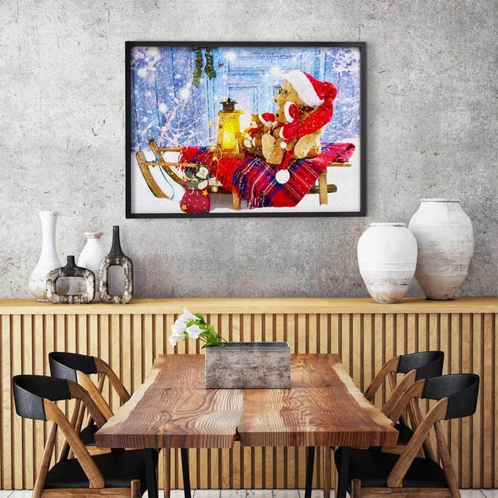 Enjoy Puzzle - 1269 - Teddy Bears with Santa Hats - 1000 db-os puzzle