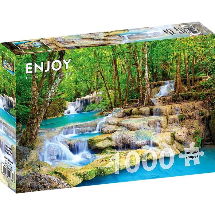 Enjoy Puzzle - 2067 - Turquoise Waterfall, Thailand - 1000 db-os puzzle