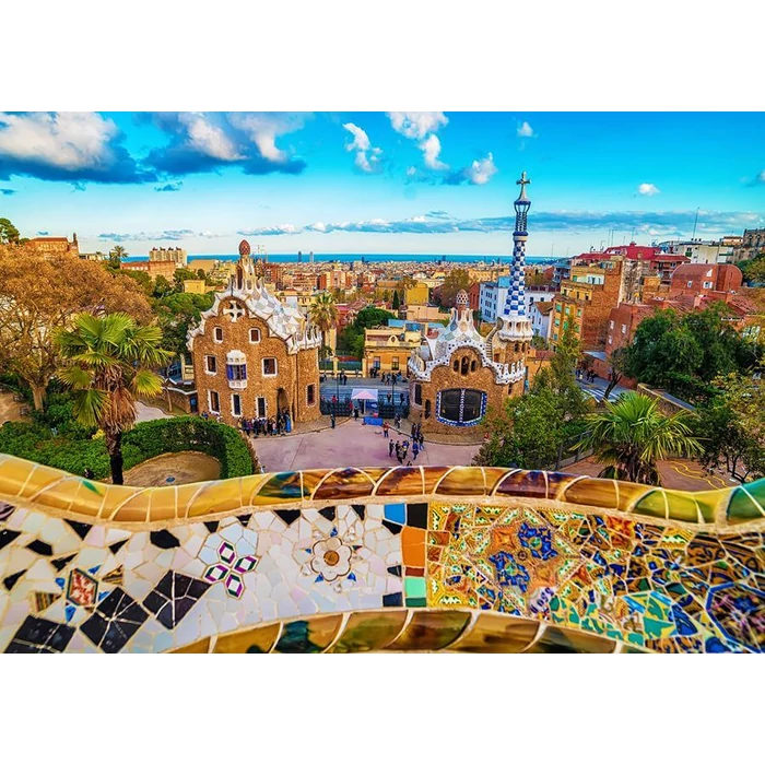 Enjoy Puzzle - 1056 - View from Park Guell, Barcelona - 1000 db-os puzzle