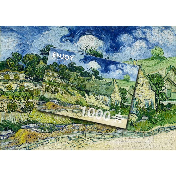 Enjoy Puzzle - 1173 - Vincent Van Gogh: Thatched Cottages at Cordeville - 1000 db-os puzzle