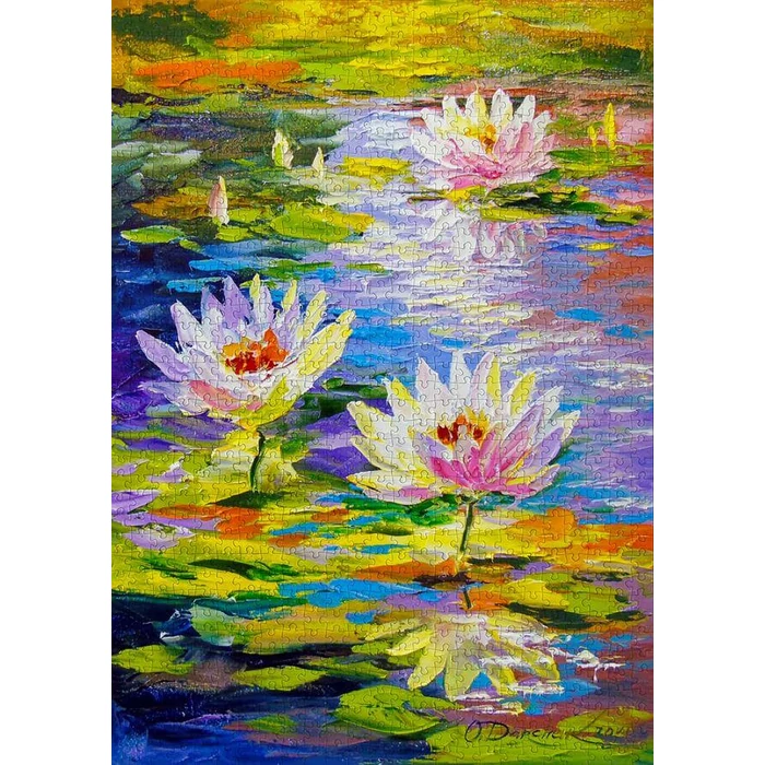 Enjoy Puzzle - 1847 - Water Lilies in the Pond - 1000 db-os puzzle