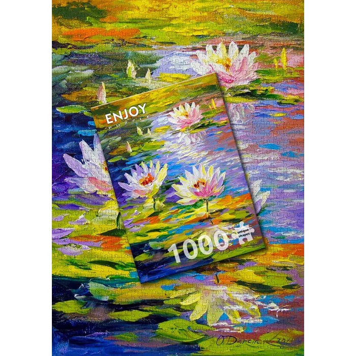 Enjoy Puzzle - 1847 - Water Lilies in the Pond - 1000 db-os puzzle