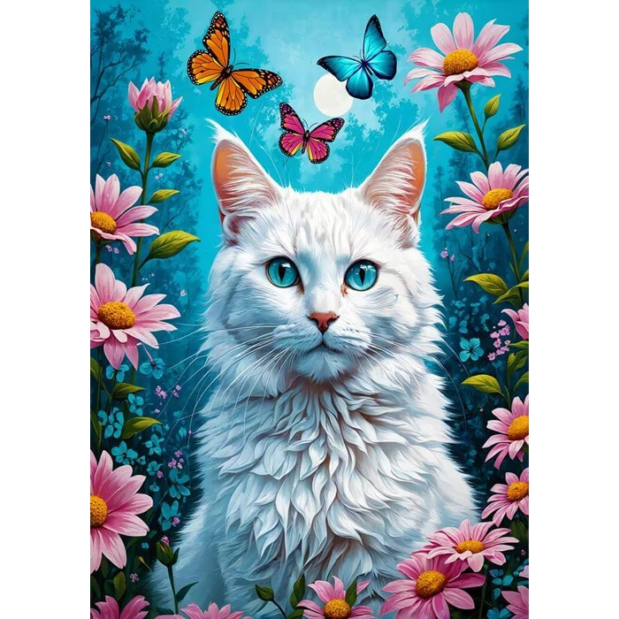 Enjoy Puzzle - 2140 - White Cat - 1000 db-os puzzle