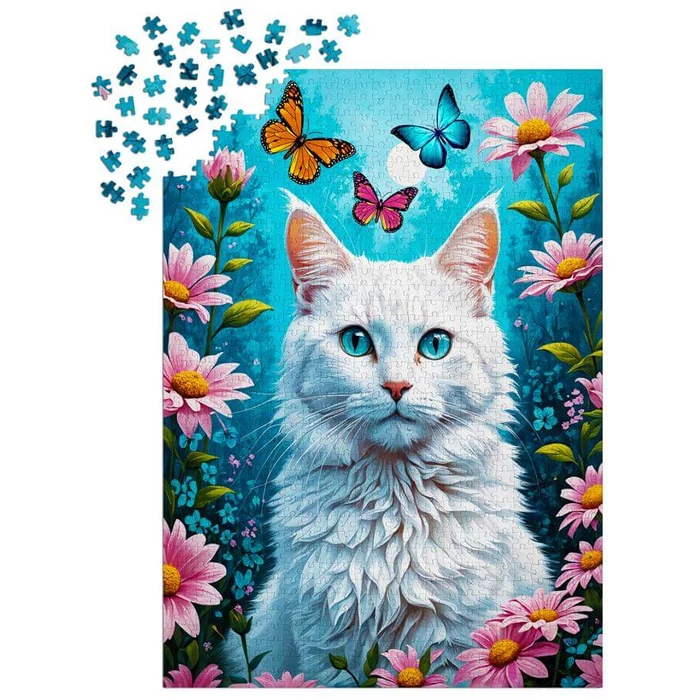 Enjoy Puzzle - 2140 - White Cat - 1000 db-os puzzle