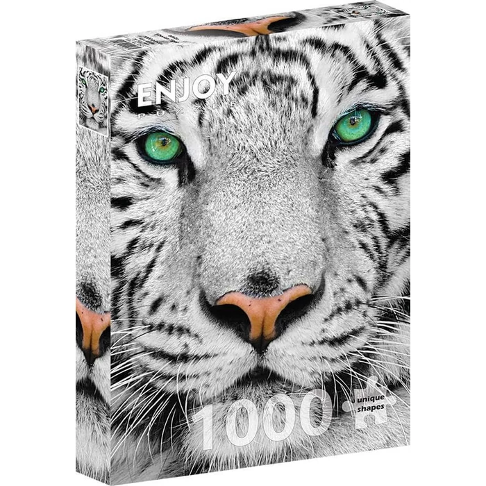 Enjoy Puzzle - 1257 - White Siberian Tiger - 1000 db-os puzzle