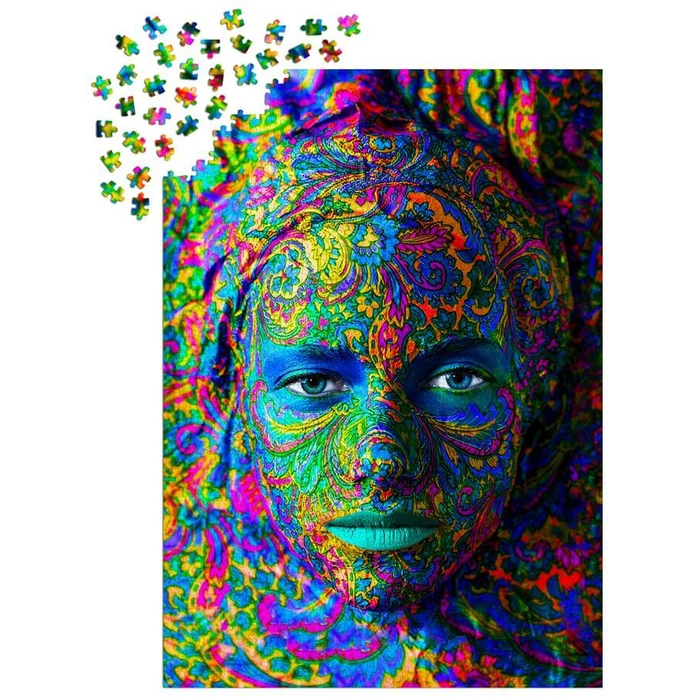 Enjoy Puzzle - 1224 - Woman with Color Art Makeup - 1000 db-os puzzle