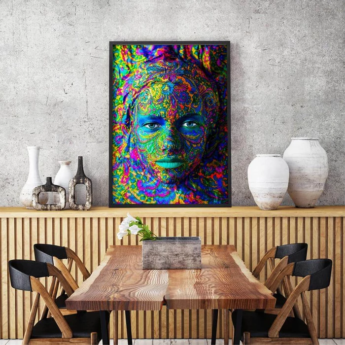 Enjoy Puzzle - 1224 - Woman with Color Art Makeup - 1000 db-os puzzle