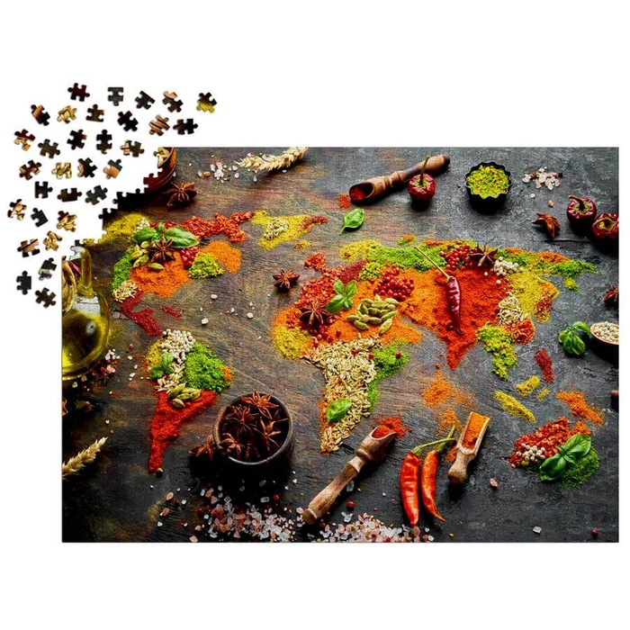 Enjoy Puzzle - 1461 - World Map in Spices - 1000 db-os puzzle