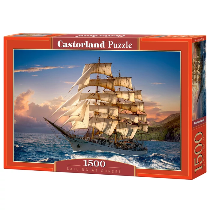 Castorland C-151431 - Hajókázás napnyugtakor - 1500 db-os puzzle