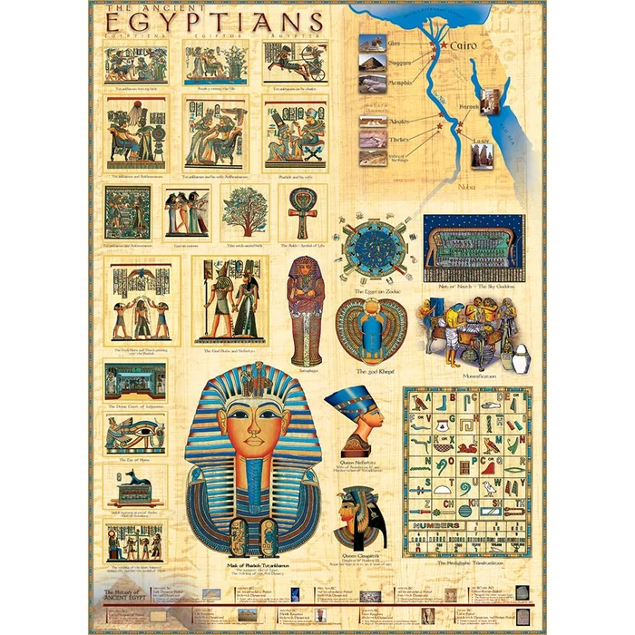 EuroGraphics 6000-0083 - Ancient Egyptians - 1000 db-os puzzle