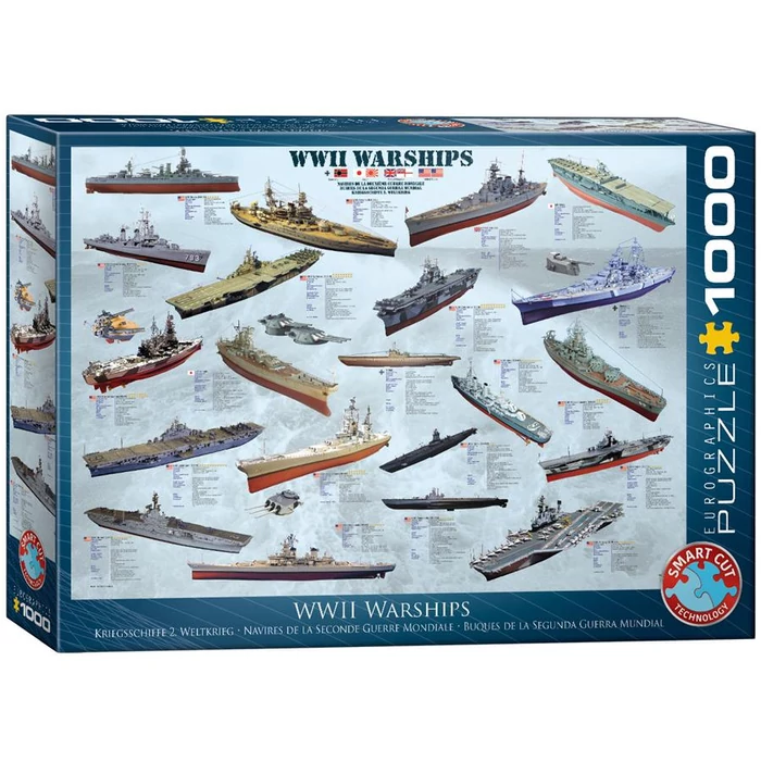 EuroGraphics 6000-0133 - WWII Warships - 1000 db-os puzzle