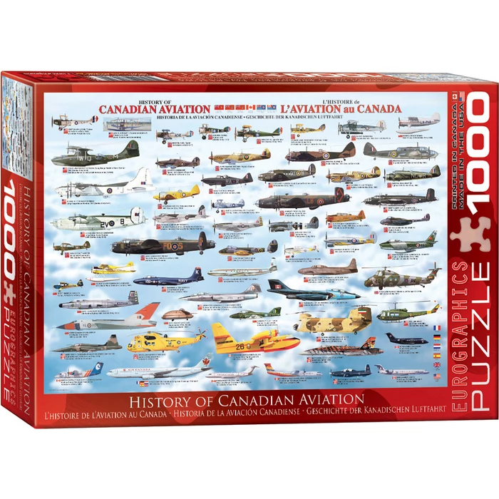 EuroGraphics 6000-0231 - History of Canadian Aviation - 1000 db-os puzzle