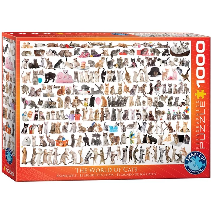 EuroGraphics 6000-0580 - The World of Cats - 1000 db-os puzzle