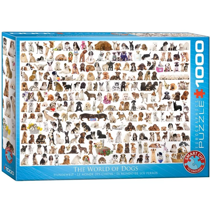 EuroGraphics 6000-0581 - The World of Dogs - 1000 db-os puzzle