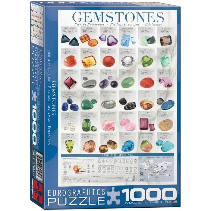 EuroGraphics 6000-0582 - Gemstones - 1000 db-os puzzle