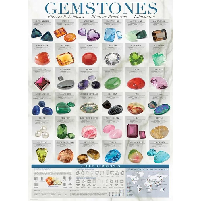 EuroGraphics 6000-0582 - Gemstones - 1000 db-os puzzle