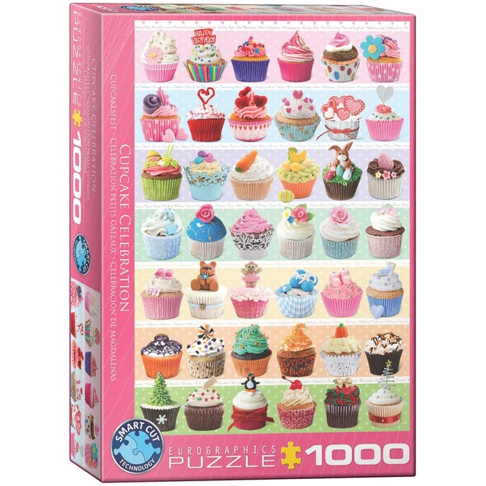 EuroGraphics 6000-0586 - Cupcake Celebration - 1000 db-os puzzle
