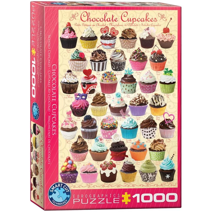 EuroGraphics 6000-0587 - Chocolate Cupcakes - 1000 db-os puzzle