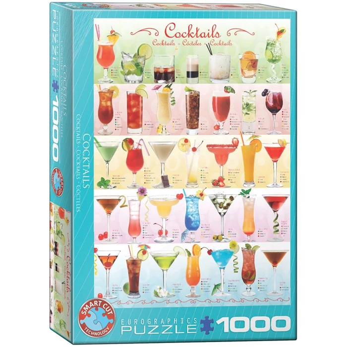 EuroGraphics 6000-0588 - Cocktails - 1000 db-os puzzle