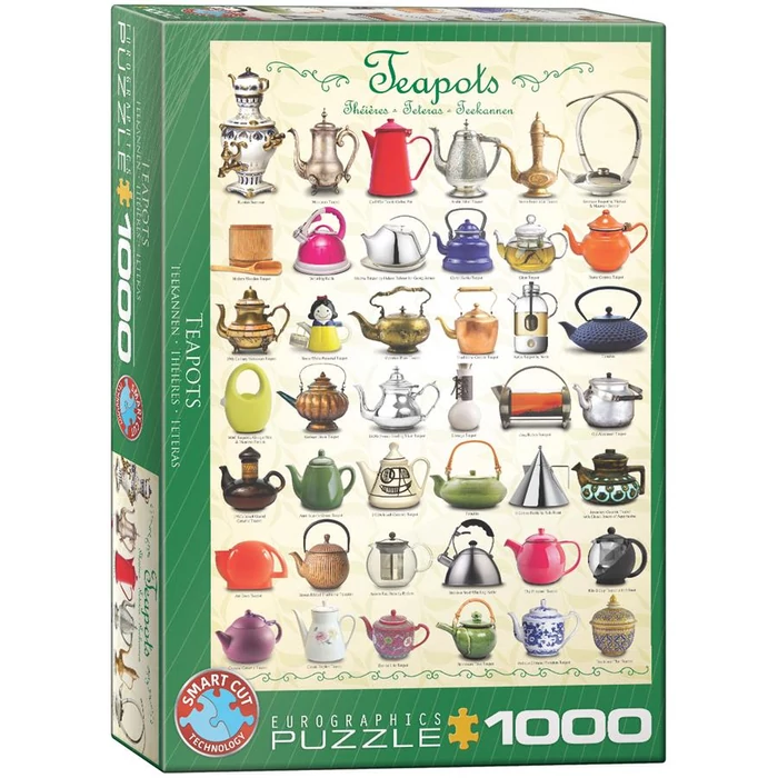 EuroGraphics 6000-0599 - Teapots - 1000 db-os puzzle