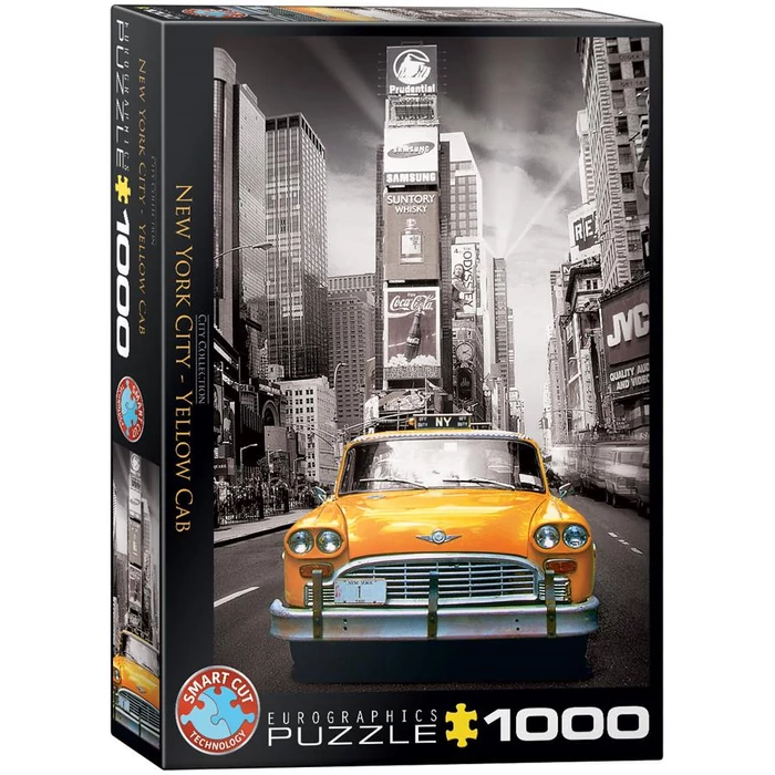 EuroGraphics 6000-0657 - New York City, Yellow Cab - 1000 db-os puzzle