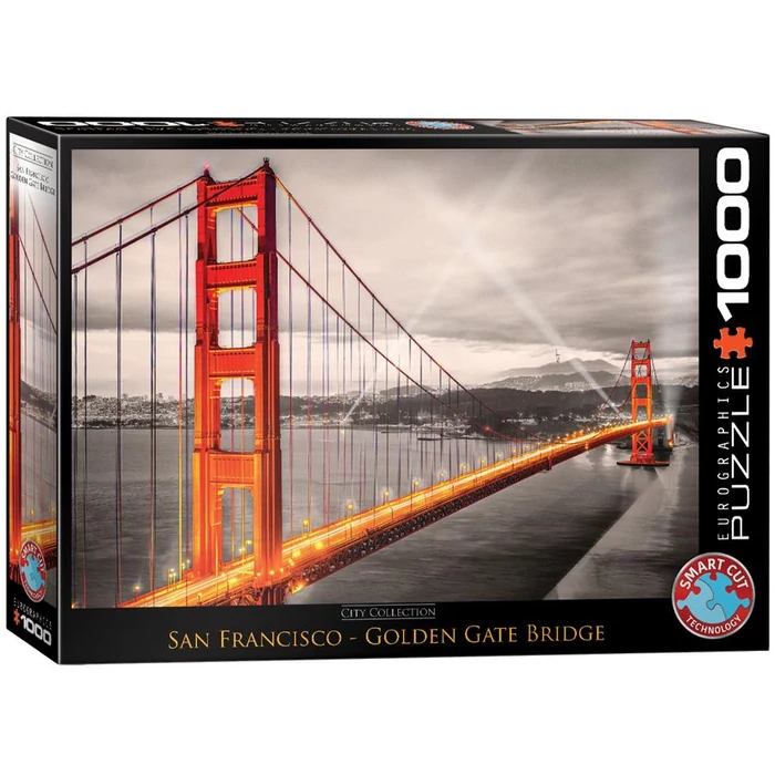 EuroGraphics 6000-0663 - San Francisco, Golden Gate Bridge - 1000 db-os puzzle