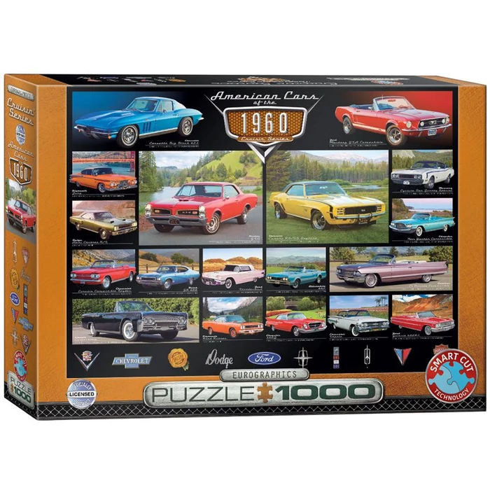 EuroGraphics 6000-0677 - American Cars of the 1960s - 1000 db-os puzzle