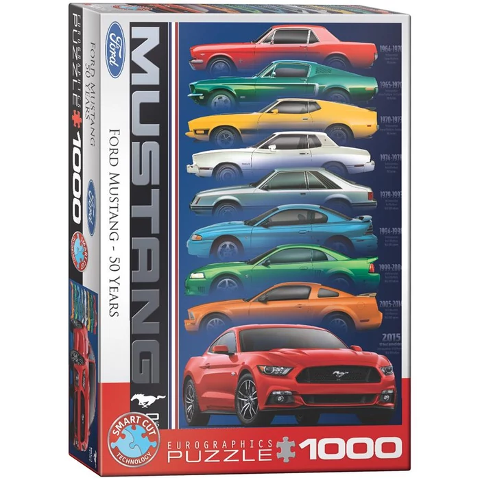 EuroGraphics 6000-0699 - Ford Mustang, 50 év - 1000 db-os puzzle
