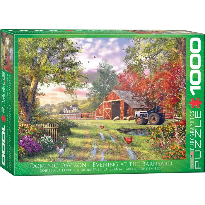 EuroGraphics 6000-0715 - Evening at the Barnyard - 1000 db-os puzzle