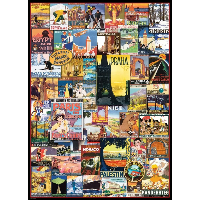 EuroGraphics 6000-0755 - Travel Around the World - 1000 db-os puzzle