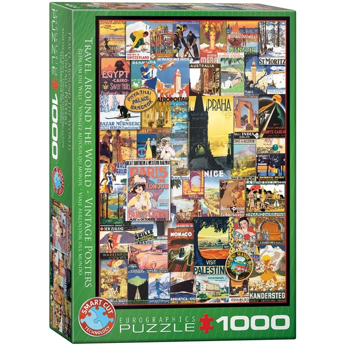 EuroGraphics 6000-0755 - Travel Around the World - 1000 db-os puzzle