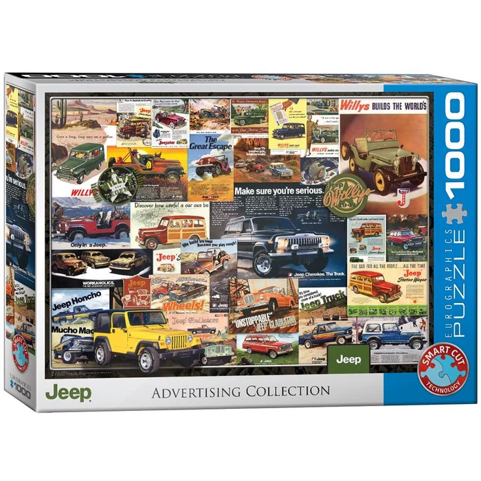 EuroGraphics 6000-0758 - Jeep reklám kollázs - 1000 db-os puzzle