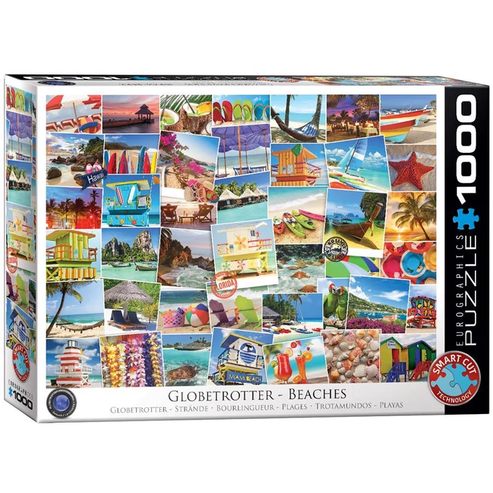 EuroGraphics 6000-0761 - Globetrotter, Beaches - 1000 db-os puzzle