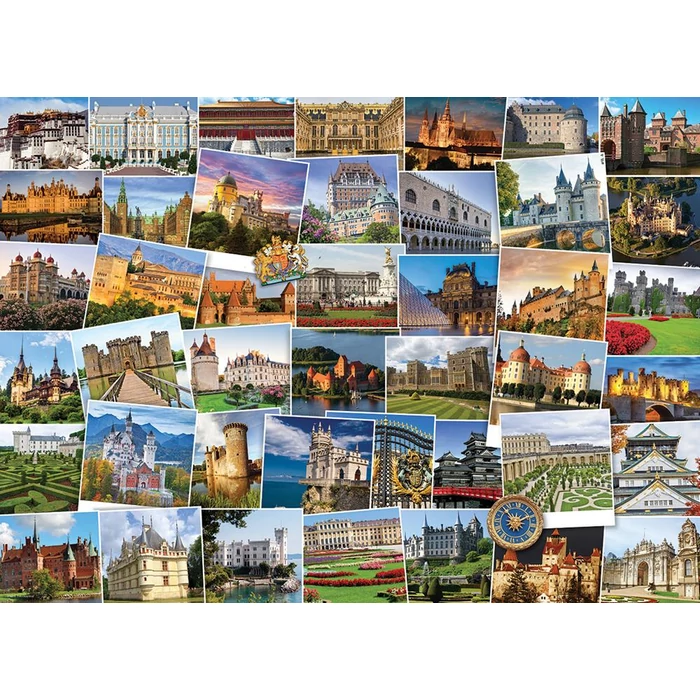 EuroGraphics 6000-0762 - Globetrotter, Castles & Palaces - 1000 db-os puzzle